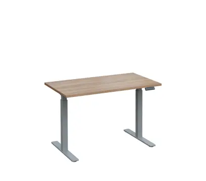 VSS 120/70 výškově stavitelný stůl, podnož stříbrný lak, dub bardolino